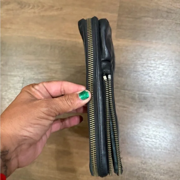 Vtg Coach Portfolio Black Leather - Picture 11 of 14